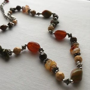 Beaded Necklace in Earth Tones